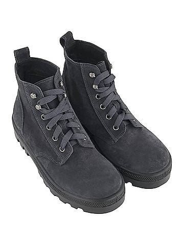 Naot Women'S Canoe Ankle Boot in Charcoal Soft Suede (view 2)