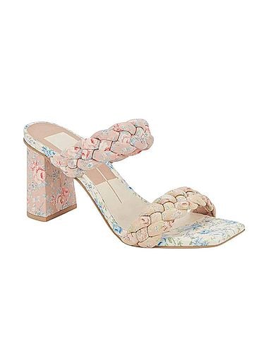 Dolce Vita Women's Paily Heel Sandals in Pink Floral Stella (view 1)