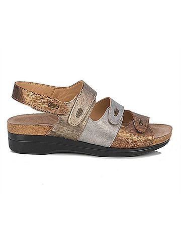 Drew Women's Margo Strappy Sandals in Metallic Combo (view 1)