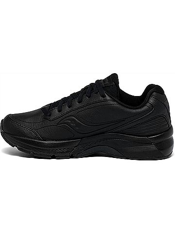 Saucony Women's Omni Walker 3 Wide Shoe in Triple Black (view 2)
