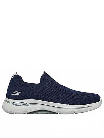 Skechers Women's Go Walk Arch Fit Sneakers in Navy (view 1)