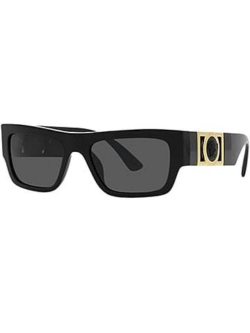 Versace Women's Medusa Ve4416u Rectangle Non-Polarized Sunglasses in Black (view 1)