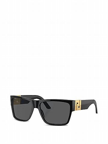 Versace Women's Greca Sunglasses in Black Gold (view 1)