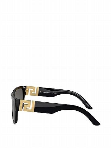 Versace Women's Greca Sunglasses in Black Gold (view 2)