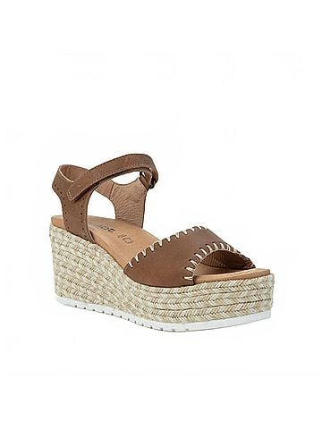 Naot Women's Blanes Wedge Sandals in Latte Brown E69 (view 1)