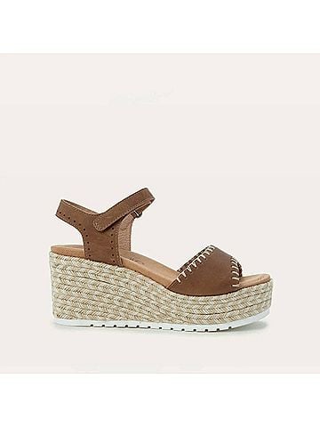 Naot Women's Blanes Wedge Sandals in Latte Brown E69 (view 2)