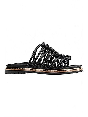 Donald J Pliner Women's Loni Strappy Slide Sandals in Black (view 1)