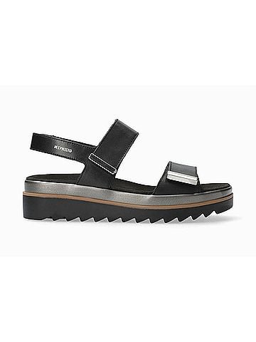 Mephisto Women's Dominica Adjustable Strap Sport Sandal in Black (view 1)