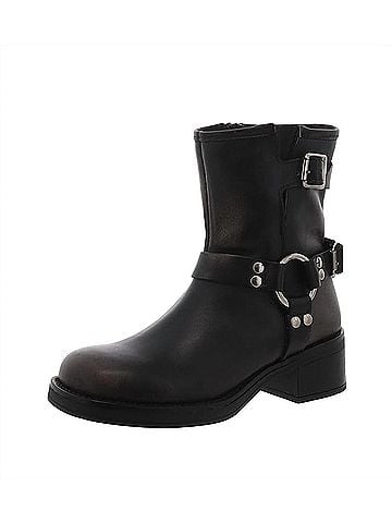 Steve Madden Women's Brixton Bootie in Distressed Black (view 2)