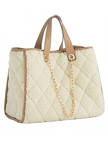 Shiraleah Women's Davos Tote Bag in Ivory (view 1)