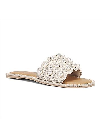 Dolce Vita Women's Harlyn Pearl Sandal in Vanilla (view 2)