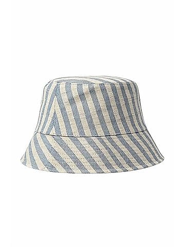 Brunello Cucinelli Women's Striped Bucket Hats in Classic Blue And Off-White (view 1)