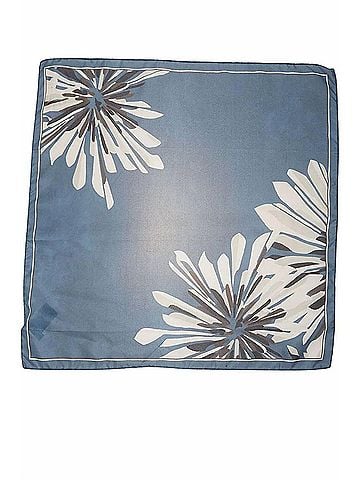 Brunello Cucinelli Women's Patterned Scarf in Navy (view 2)