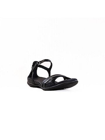 Ecco Women's Flash X-Strap Sandals in Black/Black/Black (view 2)