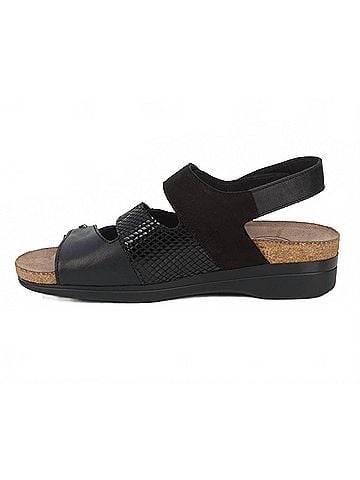 Drew Women's Margo Strappy Sandals in Black Combo (view 2)