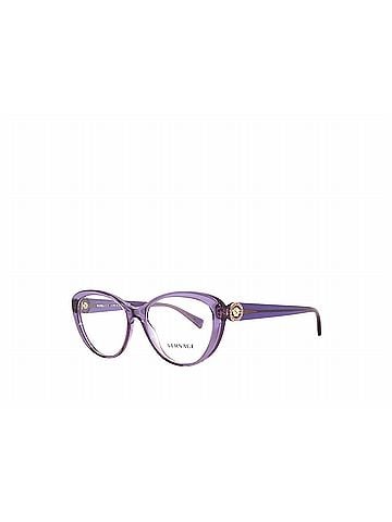 Versace Women's Ve3246 Medusa Cat-Eye Eyeglasses in Transparent Violet / Clear Purple (view 1)