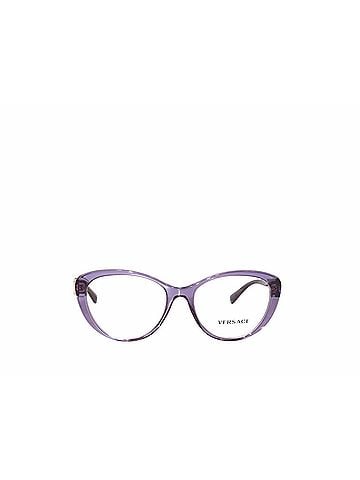 Versace Women's Ve3246 Medusa Cat-Eye Eyeglasses in Transparent Violet / Clear Purple (view 2)