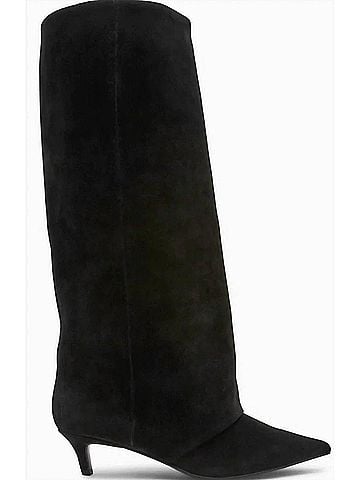 Steve Madden Women's Luca Suede Boots in Black (view 1)