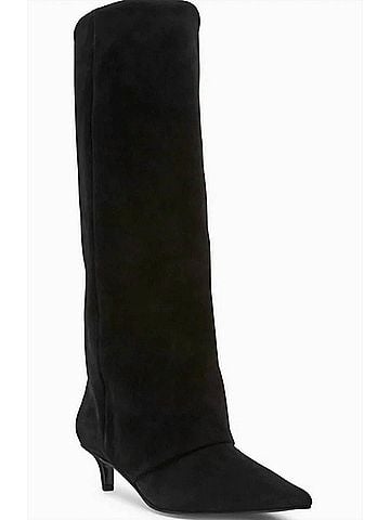 Steve Madden Women's Luca Suede Boots in Black (view 2)