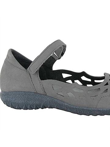 Naot Women's Agathis Maryjane Shoes in Gray Smoke Nubuck (view 2)