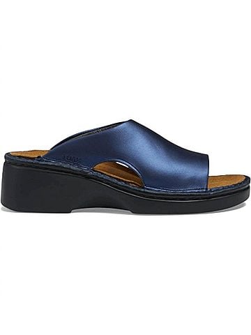Naot Women's Rome Slip-On Wedge Sandal in Polar Sea Leather (view 2)