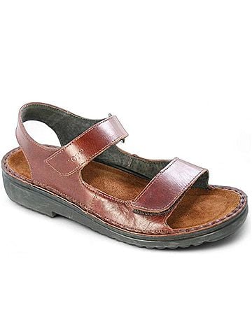 Naot Women's Karenna Walking Sandal in Luggage Brown Leather (view 1)