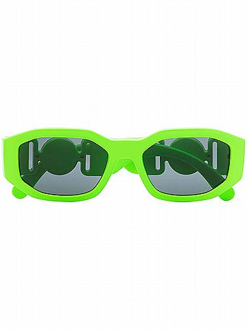 Versace Unisex Medusa Biggie Sunglasses in Green Fluo (view 2)
