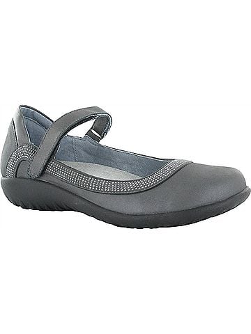 Naot Women's Tahi Mary Jane Shoes in Shadow Gray Metallic Road (view 1)