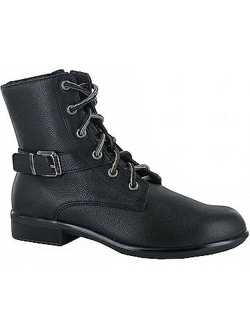 Naot Women's Alize Ankle Boot in Black Soft Leather (view 1)