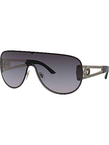 Versace Women's Medusa Shield Ve2166 Aviator Non-Polarized Sunglasses in Gold (view 1)