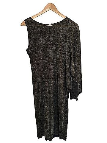 Ted Baker London Shimmer Metallic One Shoulder Draped Cape Dress Cocktail Dress (view 1)