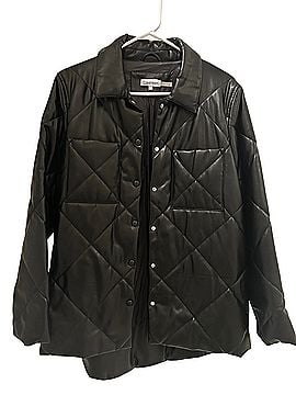 Calvin Klein Quilted Faux Leather Jacket (view 1)
