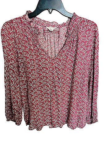 Caslon Long Sleeve Blouse (view 1)