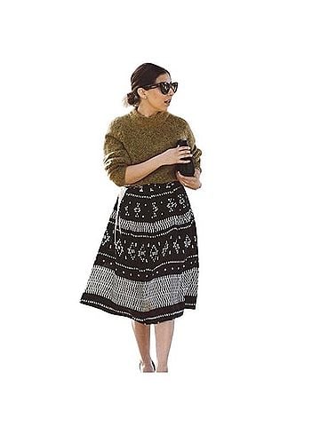Forever 21 Geo print midi skirt Casual Skirt (view 2)