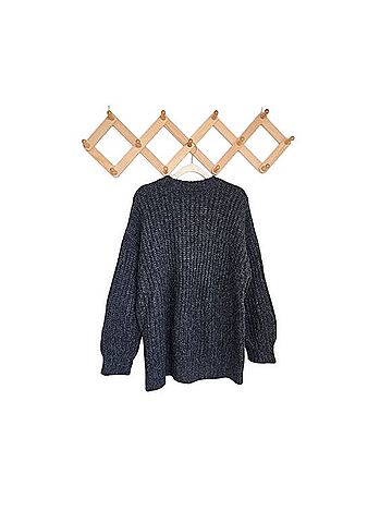 Jenni Kayne Fisherman Cocoon Crewneck Wool Sweater (view 2)