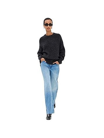 Jenni Kayne Fisherman Cocoon Crewneck Wool Sweater (view 1)