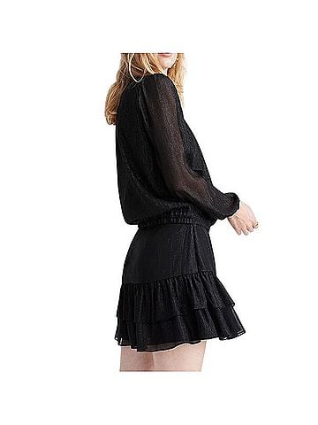 Madewell Lyric Wrap Top Long Sleeve Blouse (view 2)