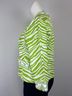 Berek 100% Cotton Zebra Print Green White Jacket Size XL - photo 5