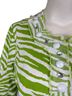 Berek 100% Cotton Zebra Print Green White Jacket Size XL - photo 2