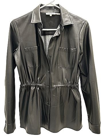 Calvin Klein Leather Jacket (view 1)