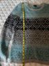 Talbots Fair Isle Blue Gray Black Pullover Sweater Size M (petite) - photo 5