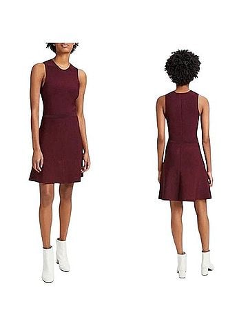 Theory Marl Flare Dress (Glossed) Casual Dress (view 1)