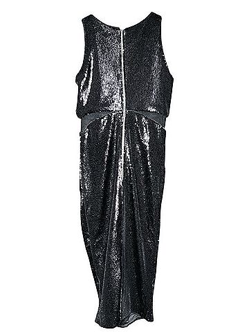 Bardot Splice Sequin Mesh Midi Dress Cocktail Dress (view 2)