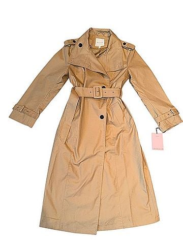 Avec Les Filles Tan Trench Coat with Belt Trenchcoat (view 2)