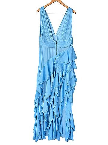 Alice + Olivia Holly Assymetrical Ruffle Cocktail Dress (view 2)