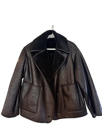 Zara Faux Leather Jacket (view 1)