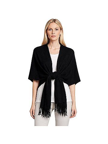 White + Warren Two-Way Split travel Scarf Cashmere Scarf (view 2)
