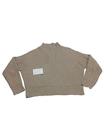 Aqua Cashmere Pullover Sweater (view 1)