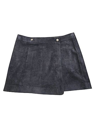 Theory Murta Wilmore Leather Skirt (view 1)