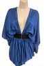 Bebe 100% Polyester Blue Kimono Size XXS - photo 1